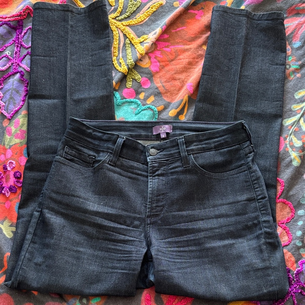 NYDJ Dark Blue Straight Leg Jeans